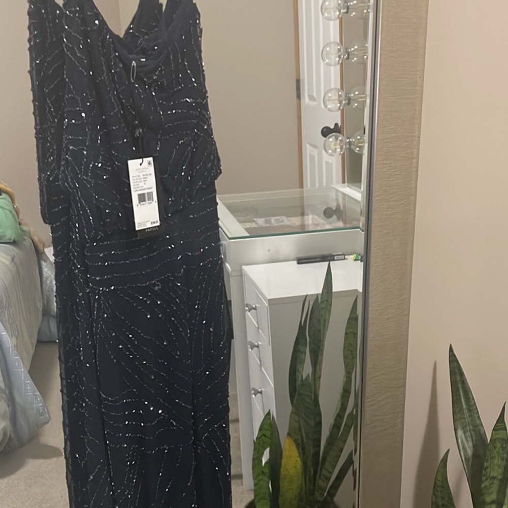 NEW W/ TAGS - Adrianna Papell Long Beaded Dress